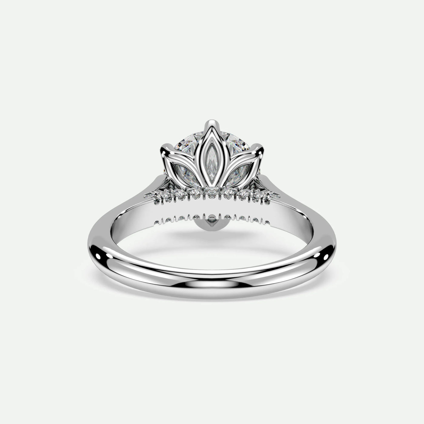 Round - Silver (White Gold)