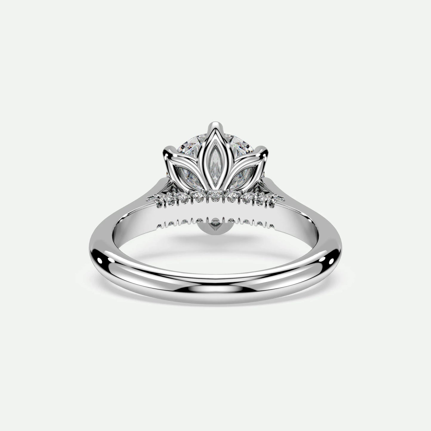 Round - Silver (White Gold)