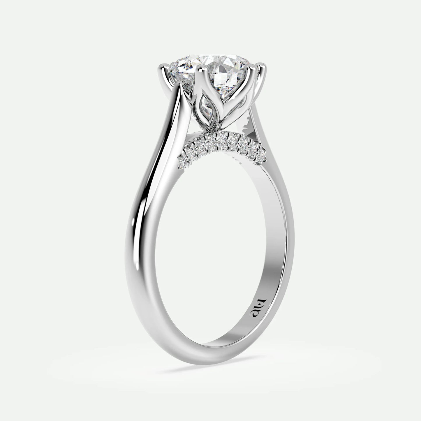 Round - Silver (White Gold)