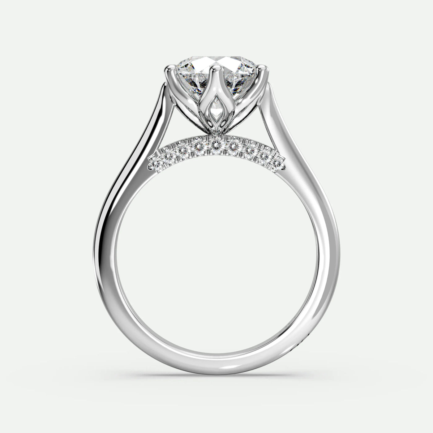 Round - Silver (White Gold)
