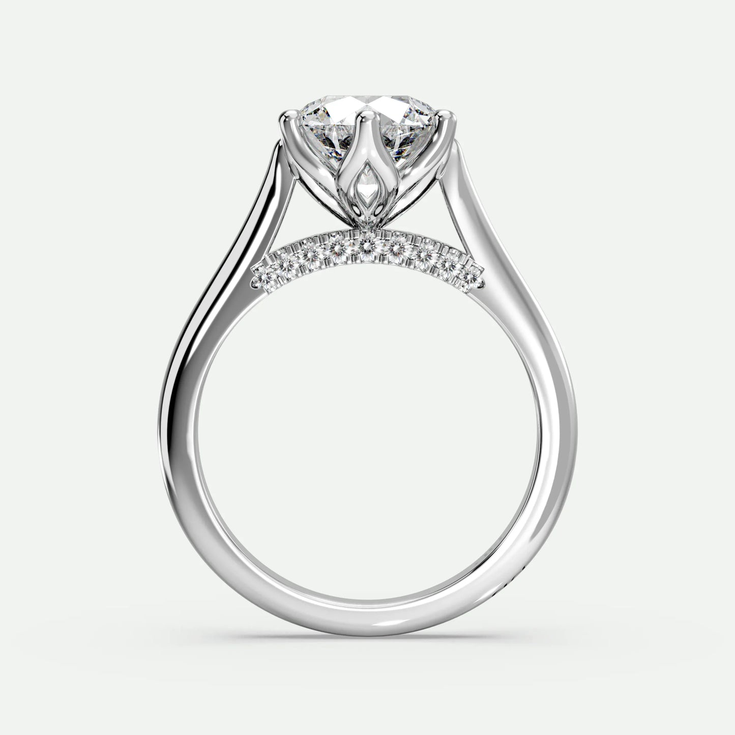 Round - Silver (White Gold)